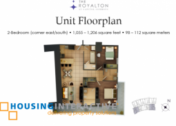 2br condo unit for sale at the royalton tower capitol commons pasig