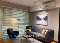 fully furnished 1br unit with balcony and parking for lease in one serendra