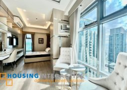 fully furnished 2br unit with balcony and parking for lease in park west
