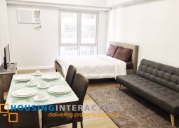 fully furnished studio unit for rent in one maridien bgc