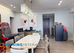 fully furnished 3br unit with parking for sale in proscenium at rockwell