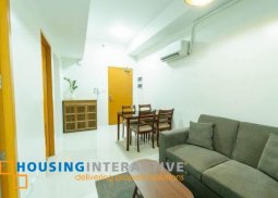 fully furnished 1br unit for lease in park avenue, bgc