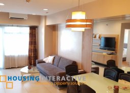 fully furnished 2br unit with parking for sale in two serendra