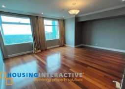 fully furnished 3br unit with parking for lease in one roxas triangle