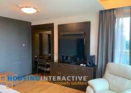 fully furnished 2br unit with parking for sale in one serendra east tower