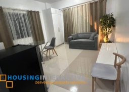 fully furnished studio unit with parking for lease in morgan suites