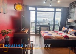 fully furnished studio unit for sale in the gramercy residences