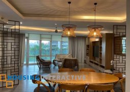 fully furnished 3br unit with parking for lease in proscenium at rockwell