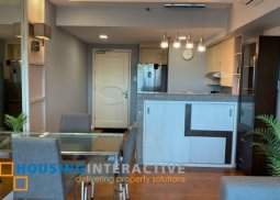 fully furnished 2br unit with balcony and parking for lease in one rockwell