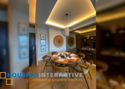 fully furnished 3br unit with parking for lease in st. francis shangri-la place