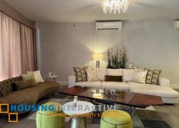 fully furnished 3br unit with balcony and parking for lease in proscenium at rockwell