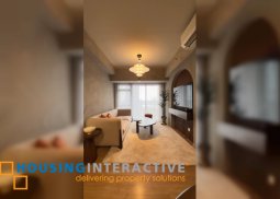 fully furnished 1br unit with balcony and parking for lease in park triangle residences