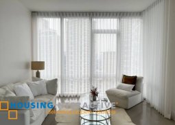 semi-furnished 2br unit with parking for lease in proscenium at rockwell