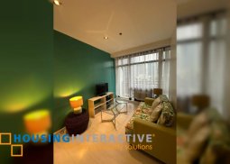 fully furnished 1br unit with balcony and parking for sale in the gramercy residences