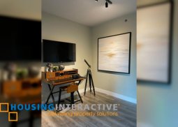 fully furnished studio unit with balcony for lease in two serendra