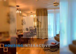 fully furnished 1br unit balcony and parking for lease in park terraces