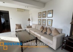 fully furnished 2br unit with balcony and parking for lease in arya residences