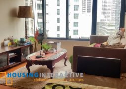 fully furnished 1br unit with parking for sale in one rockwell