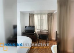 fully furnished studio type unit with parking for lease in joya south tower