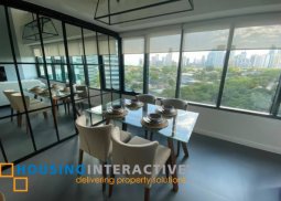 fully furnished 2br loft type unit for lease/rent at one rockwell east tower, rockwell center