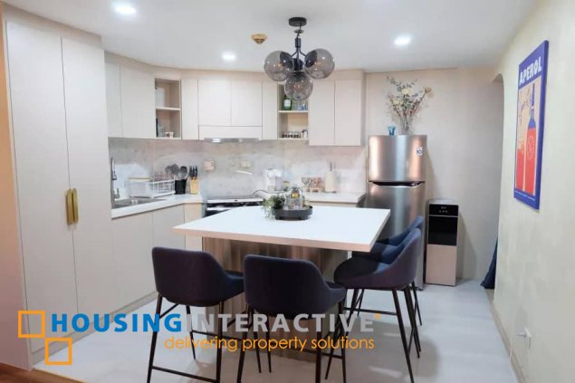 fully furnished 3br penthouse unit for lease/rent at mckinley garden villas