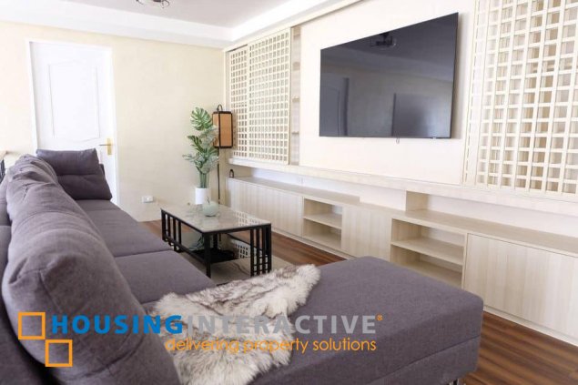 fully furnished 3br penthouse unit for lease/rent at mckinley garden villas
