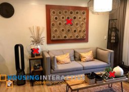 fully furnihsed 2br unit with balcony for lease in one maridien