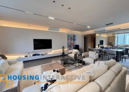 semi-furnished 3br unit with balcony and parking for sale in proscenium at rockwell