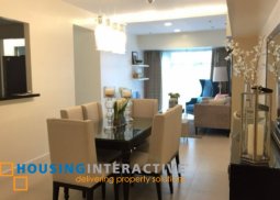 fully furnished 3br unit with balcony for lease in two serendra