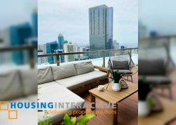 fully furnished 3br unit with balcony and parking for lease in bellagio 2