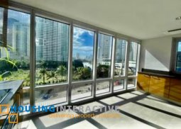 bare 3br unit with balcony and parking for lease in proscenium at rockwell