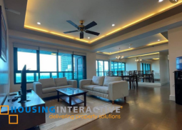 fully furnished 3br unit with parking for lease in edades tower