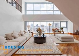 furnished bi-level penthouse unit for lease/sale in forbes tower