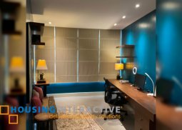 fully furnished 3br unit with parking for sale in proscenium at rockwell