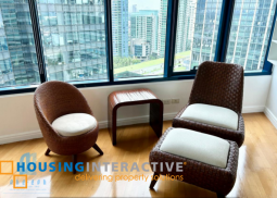 fully furnished 3br unit with parking for lease in one rockwell west tower