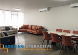 sei-furnished 3br unit with parking for lease in proscenium at rockwell