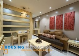 fully furnished 1br unit with parking for lease in the luxe residences