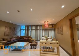 fully furnished 3br unit with parking for lease in the luxe residences