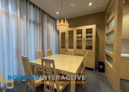 fully furnished 3br unit with parking and balconies for lease in the luxe residences