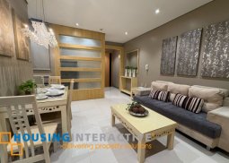 fully furnished 2br unit with balcony and parking for lease in the luxe residences