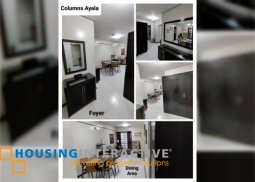fully furnished 1br unit with parking for lease in the columns ayala