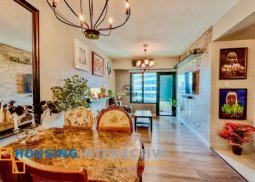 fully furnished 1br unit with parking for lease in one rockwell