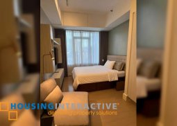 fully furnished studio unit for lease in proscenium at rockwell