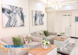 fully furnished 2br unit with balcony and parking for lease in lumiere residences