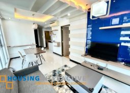 fully furnished 2br unit with balcony and parking for sale in crescent park residences