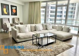 fully furnished 3br unit with parking for lease in proscenium at rockwell