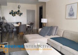 fully furnished 1br unit with balcony and parking for lease in proscenium at rockwell