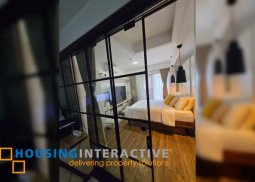 fully furnished 1br unit with balcony and parking for rent/sale in acacia estates