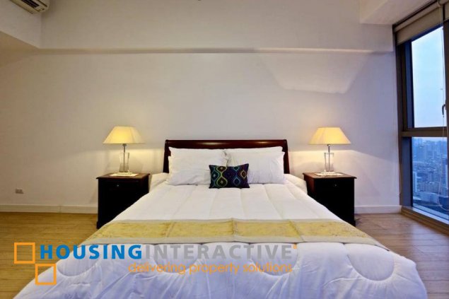 fully furnished 2br unit with parking for lease in one shangri-la place