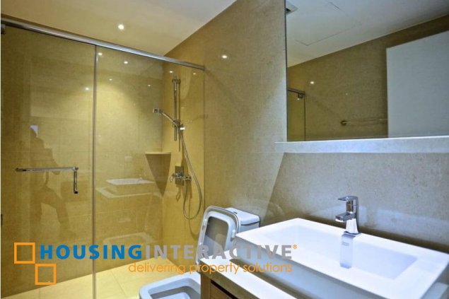 fully furnished 2br unit with parking for lease in one shangri-la place
